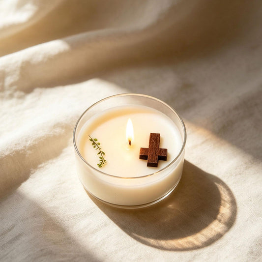 Christian Cross Candle Set product image