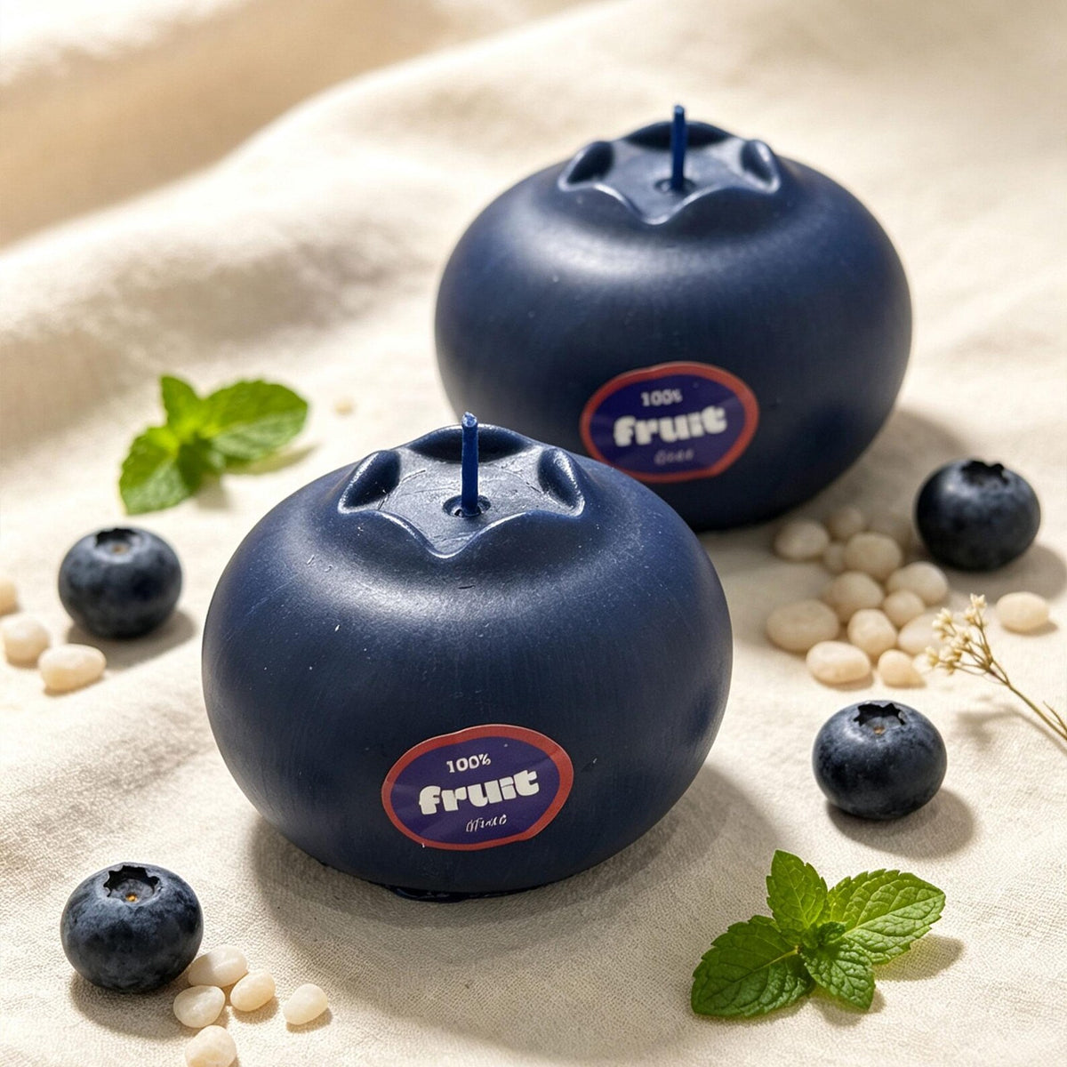 Alternate view of the blueberry candle.