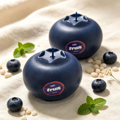 Alternate view of the blueberry candle.