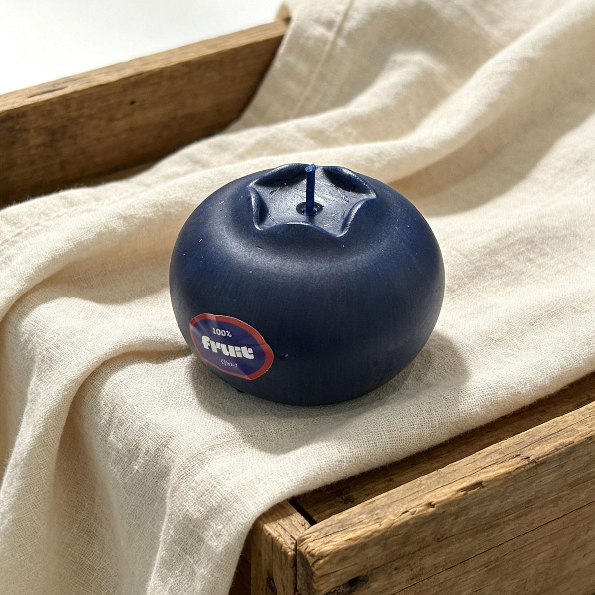 Alternate view of the blueberry candle.