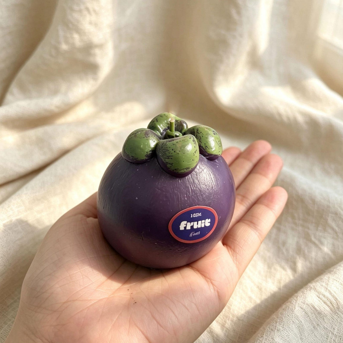 Alternate view of the mangosteen candle.