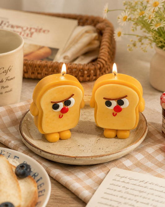 Toast Candle shown in a product photo.