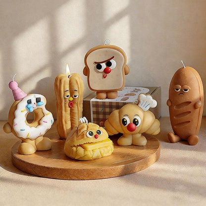 Alternate view of the toast candle.