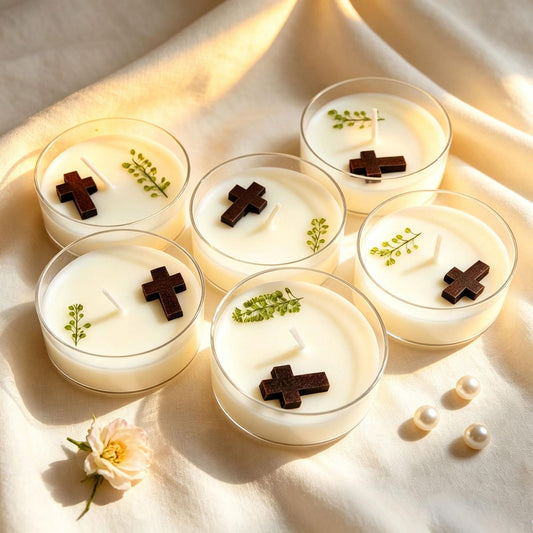 Christian Cross Candle Set product image