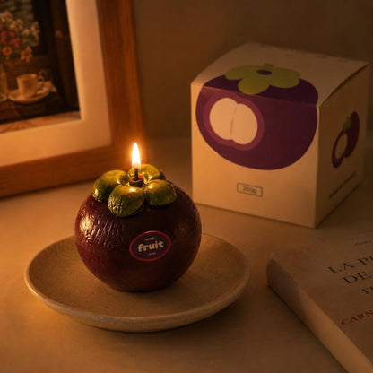 Mangosteen Candle shown in a product photo.