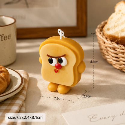 Alternate view of the toast candle.
