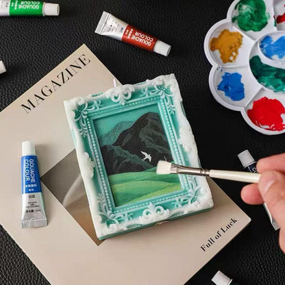 Landscape Frame Candle shown in a product photo.