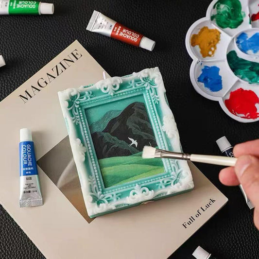 Landscape Frame Candle shown in a product photo.