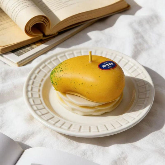 Handmade Mango Candle, Handmade Fruit Candle, Realistic Mango Candle, Tropical Home Decor, Unique Gift, Kitchen Deco，Tropical Mango Candle
