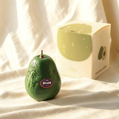 Another view of the fruit & vegetable candle set.