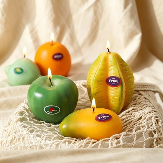 Handmade Realistic Fruit Vegetable Candles,Fruit & Vegetable Scented Candle, Handmade Soy Wax Candle, Cute Kitchen Decor, Foodie Gift