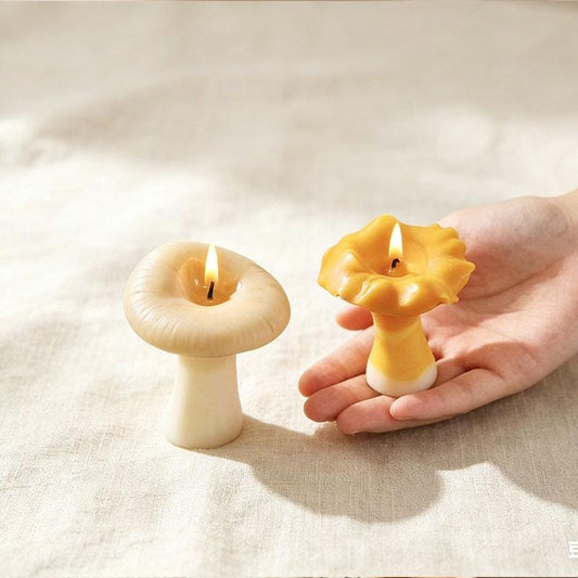 Handmade Mushroom Candle, Handmade Beeswax Candle, Forest Decor, Cottagecore Home Decor, Autumn Decor, Unique Gift, Cozy Autumn Decor
