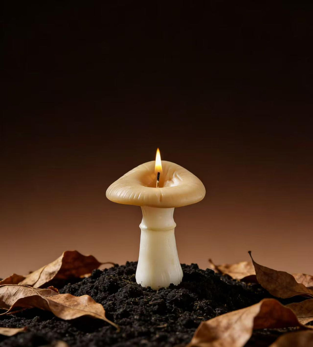 Handmade Mushroom Candle, Handmade Beeswax Candle, Forest Decor, Cottagecore Home Decor, Autumn Decor, Unique Gift, Cozy Autumn Decor