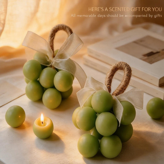 Handmade Grape Candle, Fruit Shaped Scented Candle, Realistic Grape Cluster Candle, Vineyard Decor, Unique Gift, Home Decor