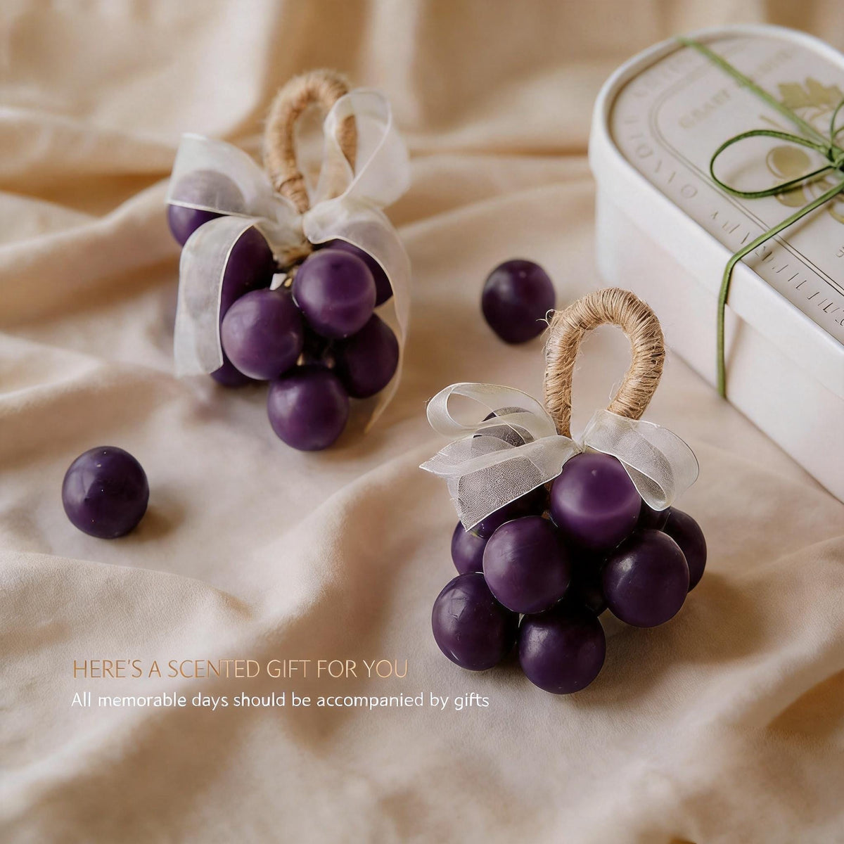 Handmade Grape Candle, Fruit Shaped Scented Candle, Realistic Grape Cluster Candle, Vineyard Decor, Unique Gift, Home Decor