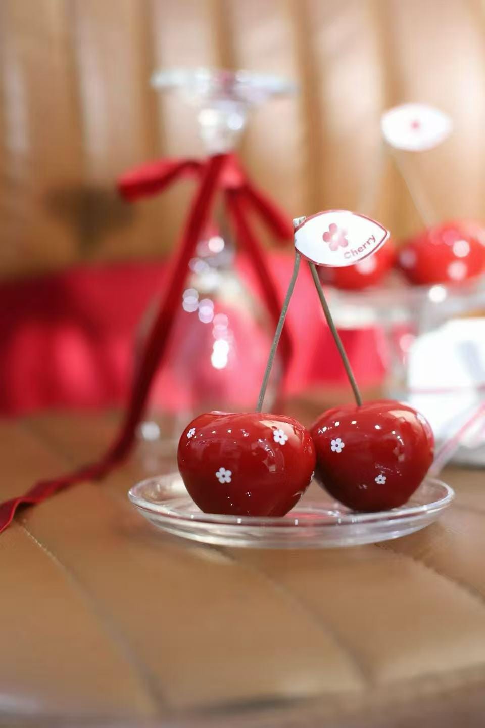 Handcrafted Cherry Candle, Handmade Fruit Candle, Realistic Cherry Candle, Cute Home Decor, Aesthetic Decor, Unique Gift for Her