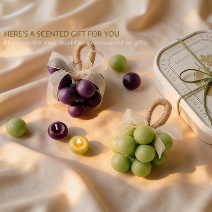 Handmade Grape Candle, Fruit Shaped Scented Candle, Realistic Grape Cluster Candle, Vineyard Decor, Unique Gift, Home Decor