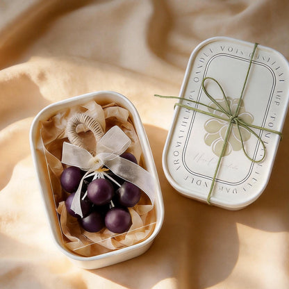 Handmade Grape Candle, Fruit Shaped Scented Candle, Realistic Grape Cluster Candle, Vineyard Decor, Unique Gift, Home Decor