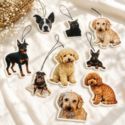 Custom Pet Photo Air Freshener, Personalized Dog or Cat Freshener, Funny Car Gift, Unique Car Charm, Pet Lover Gift, Custom Car Decor