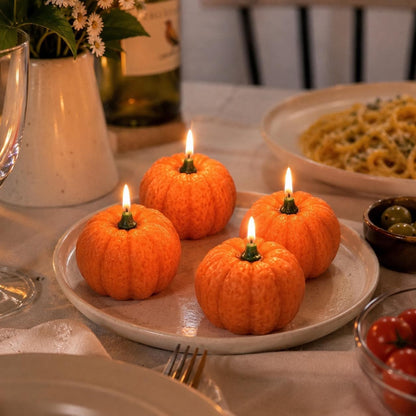 Handmade Realistic Pumpkin Candle, Fake Food Decor, Pumpkin Pie Candle, Soy Wax Candle, Halloween Decor, Cozy Autumn Gift，Thanksgiving Gift