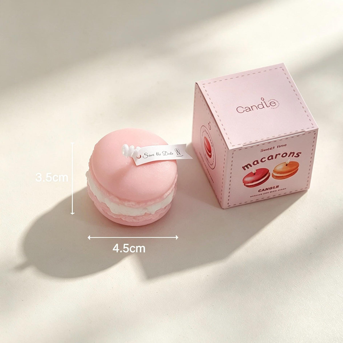 Handcrafted Macaron Candle, Soy Wax Dessert Candle, French Pastry Candle, Cute Food Candle, Aesthetic Room Decor, Fake Dessert Decor, Gift