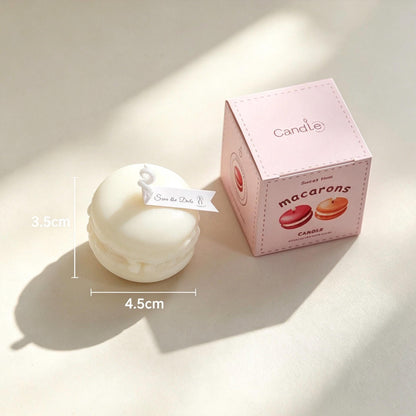 Handcrafted Macaron Candle, Soy Wax Dessert Candle, French Pastry Candle, Cute Food Candle, Aesthetic Room Decor, Fake Dessert Decor, Gift