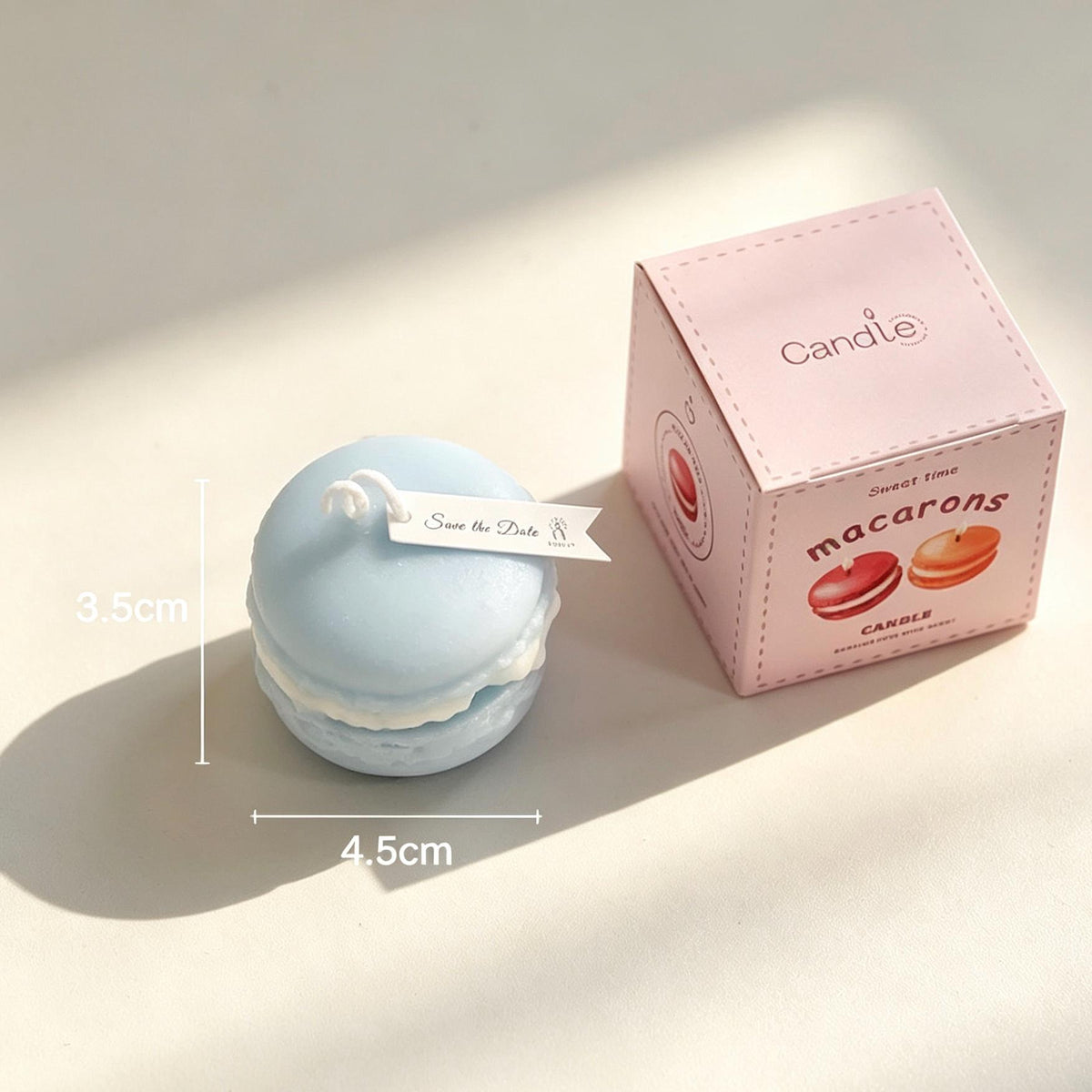 Handcrafted Macaron Candle, Soy Wax Dessert Candle, French Pastry Candle, Cute Food Candle, Aesthetic Room Decor, Fake Dessert Decor, Gift
