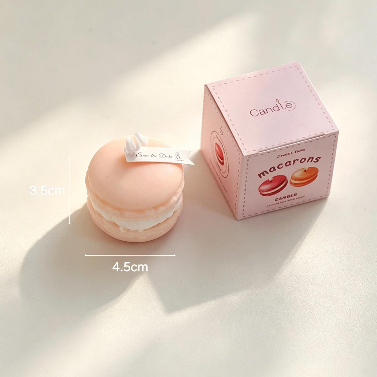 Handcrafted Macaron Candle, Soy Wax Dessert Candle, French Pastry Candle, Cute Food Candle, Aesthetic Room Decor, Fake Dessert Decor, Gift
