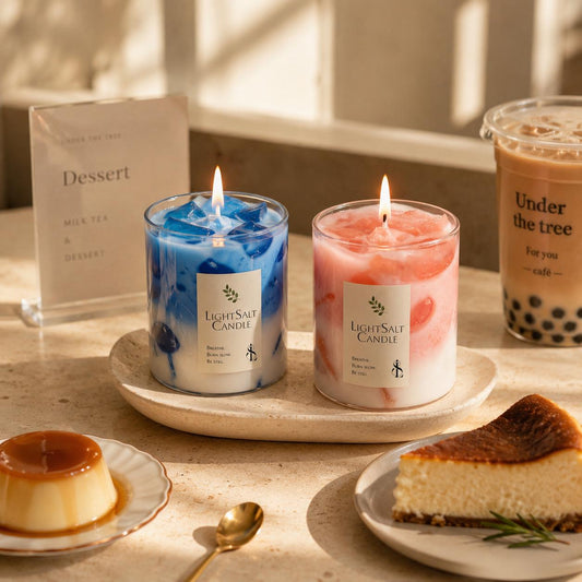 Handmade Bubble Drink Candle,Iced Drink Candle，Fake Beverage Candle,Dessert Candle, Coffee Bar Decor, Café Aesthetic Gift, Unique Home Decor