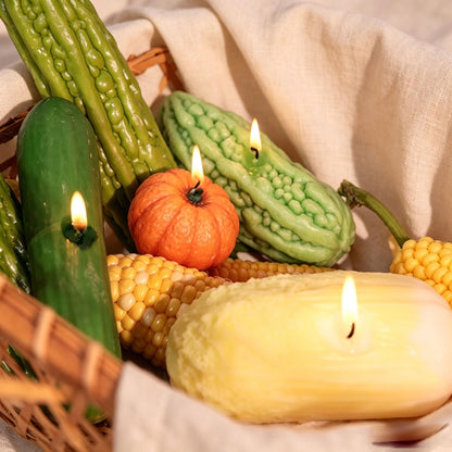Handmade Corn  Candle - Garden Fresh Summer Decor, Realistic Vegetable Candle, Luxury Kitchen Accent, Handmade Soy Wax Candle,  Foodie Gift
