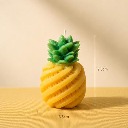 Handmade Pineapple Candle - Garden Fresh Summer Decor, Realistic fruit Candle, Luxury Kitchen Accent, Tropical Fruit Candle,  Foodie Gift
