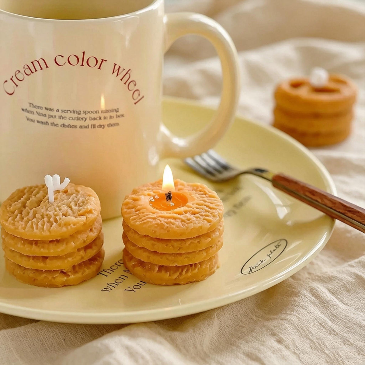 Cookie Candle Gift Box, Handmade Soy Wax Cookie Candle Set, Dessert Candle, Biscuit Candle, Cute Food Decor, Gift for Her