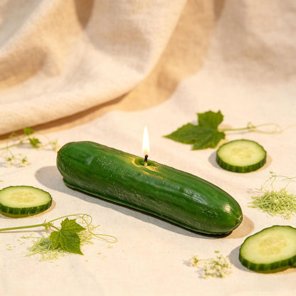 Handmade Cucumber Candles, RealisticVegetable Candle Collection,Farmer's Market Candle Set, Cottagecore Kitchen Decor,Kitchen Decor