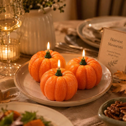 Handmade Realistic Pumpkin Candle, Fake Food Decor, Pumpkin Pie Candle, Soy Wax Candle, Halloween Decor, Cozy Autumn Gift，Thanksgiving Gift