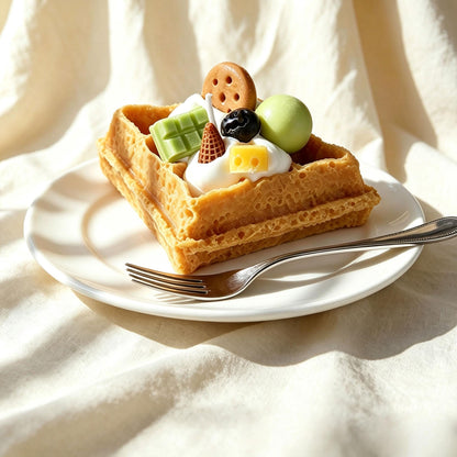 Handcrafted Realistic Waffle Candle, Fake Food Decor, Soy Wax Candle, Breakfast Candle, Coffee Bar Decor, Brunch Decor, Food Lover Gift