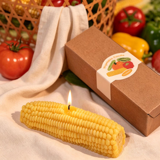 Handmade Corn  Candle - Garden Fresh Summer Decor, Realistic Vegetable Candle, Luxury Kitchen Accent, Handmade Soy Wax Candle,  Foodie Gift