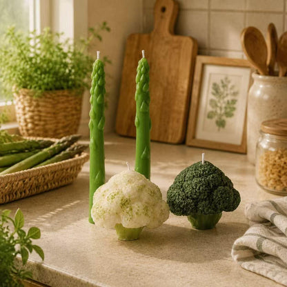 Handmade Broccoli Candle,Garden Fresh Summer Decor,Fake Food Candle,Realistic Vegetable Candle, Kitchen Decor,Unique Home Decor, Foodie Gift