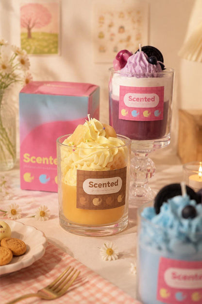Whipped Cream Candle,Dessert Cup Candle, Fake Food Candle,  Handmade Soy Wax Candle, Aesthetic Room Decor, Cute Room Decor, Foodie Gift