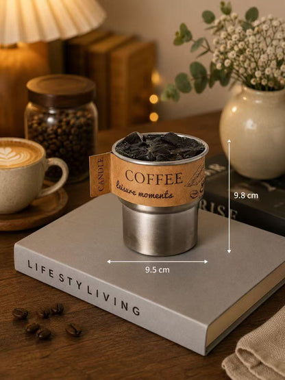 Another view of the cold brew & latte candle set.