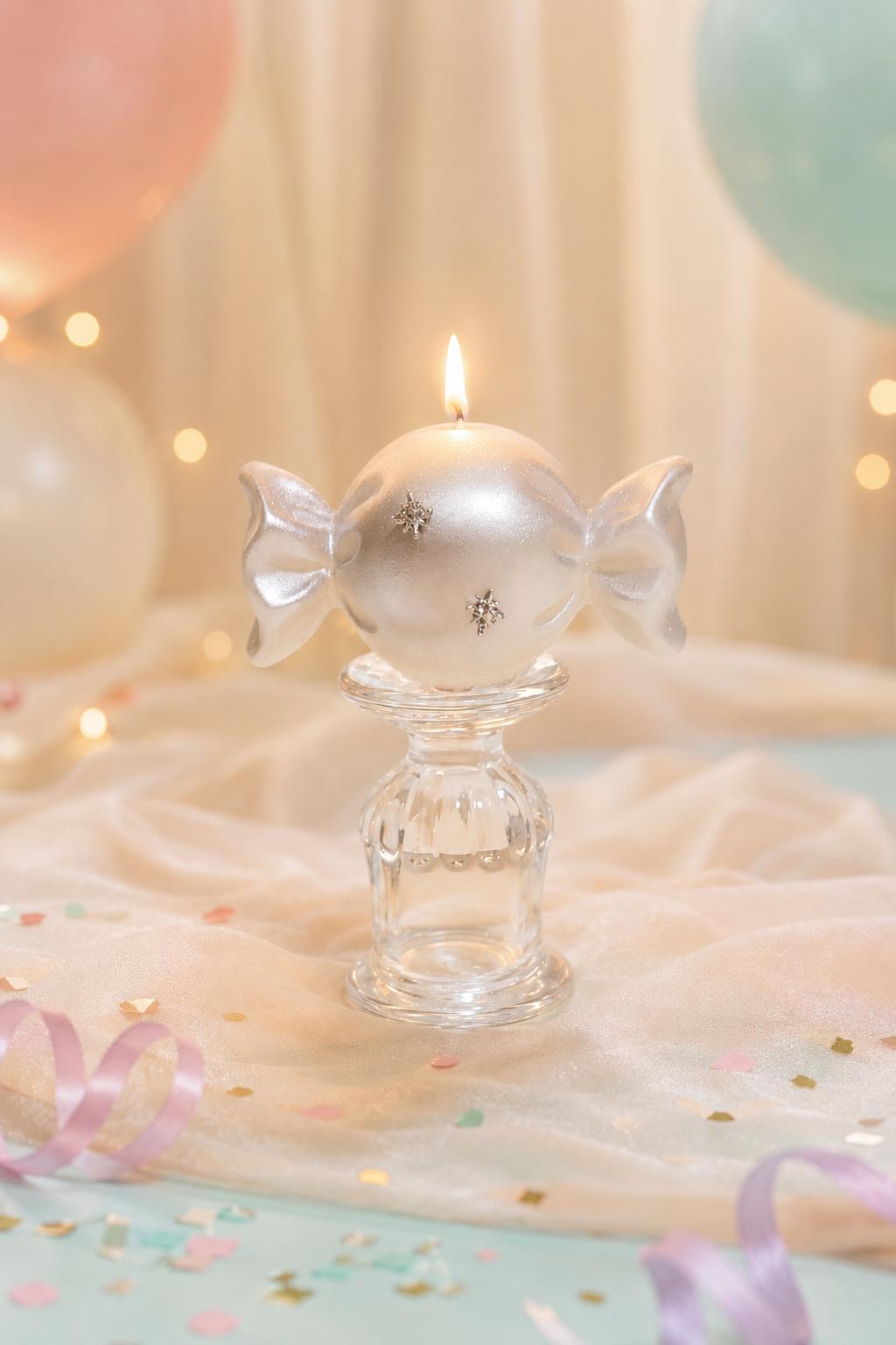 Handcrafted Candy Candle, Kawaii Soy Wax Candle, Cute Candy Decor, Pastel Room Decor, Coquette Aesthetic Candle, Handmade Gift,Y2K Aesthetic
