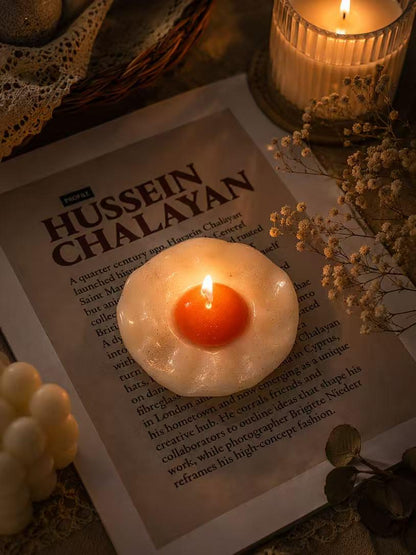 Handmade Fried Egg Candle, Realistic Food Candle,Fake Food Candle, Breakfast Candle,Cute Soy Wax Candle, Funny Kitchen Decor, Foodie Gift