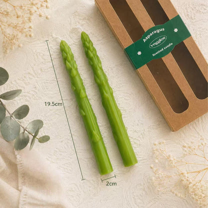 Realistic Vegetable Candle ,Asparagus Broccoli Cauliflower Candle,Fake Food Decor,Kitchen Aesthetic, Handmade Soy Wax Candle,Foodie Gift