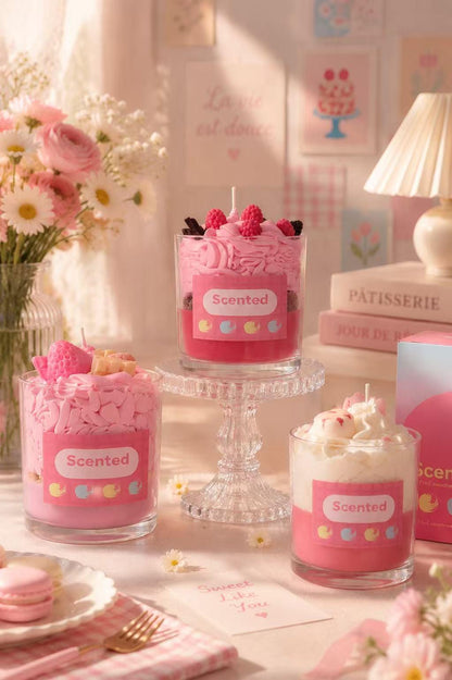 Whipped Cream Candle,Dessert Cup Candle, Fake Food Candle,  Handmade Soy Wax Candle, Aesthetic Room Decor, Cute Room Decor, Foodie Gift