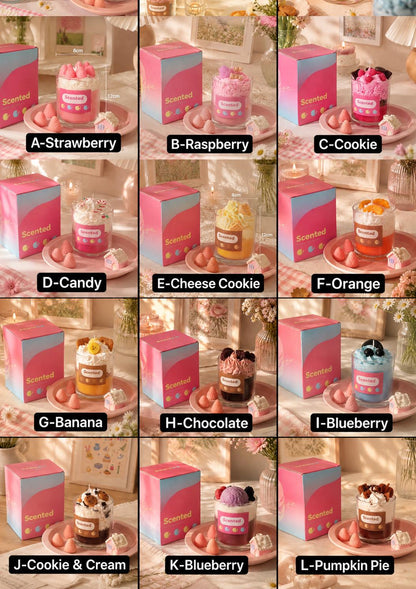 Whipped Cream Candle,Dessert Cup Candle, Fake Food Candle,  Handmade Soy Wax Candle, Aesthetic Room Decor, Cute Room Decor, Foodie Gift