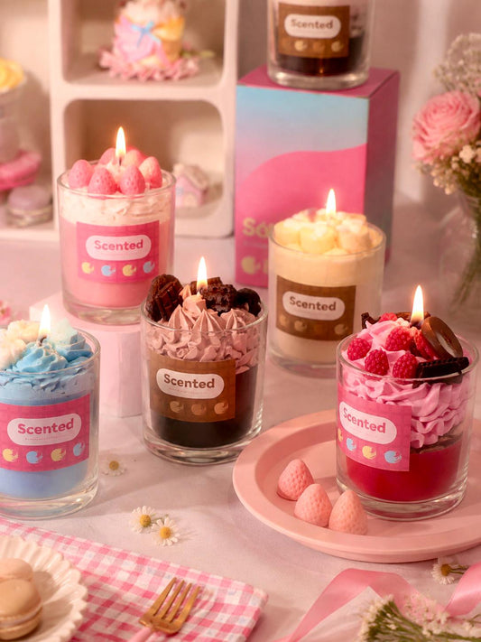 Whipped Cream Candle,Dessert Cup Candle, Fake Food Candle,  Handmade Soy Wax Candle, Aesthetic Room Decor, Cute Room Decor, Foodie Gift