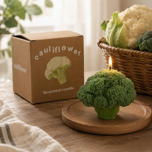 Handmade Broccoli Candle,Garden Fresh Summer Decor,Fake Food Candle,Realistic Vegetable Candle, Kitchen Decor,Unique Home Decor, Foodie Gift