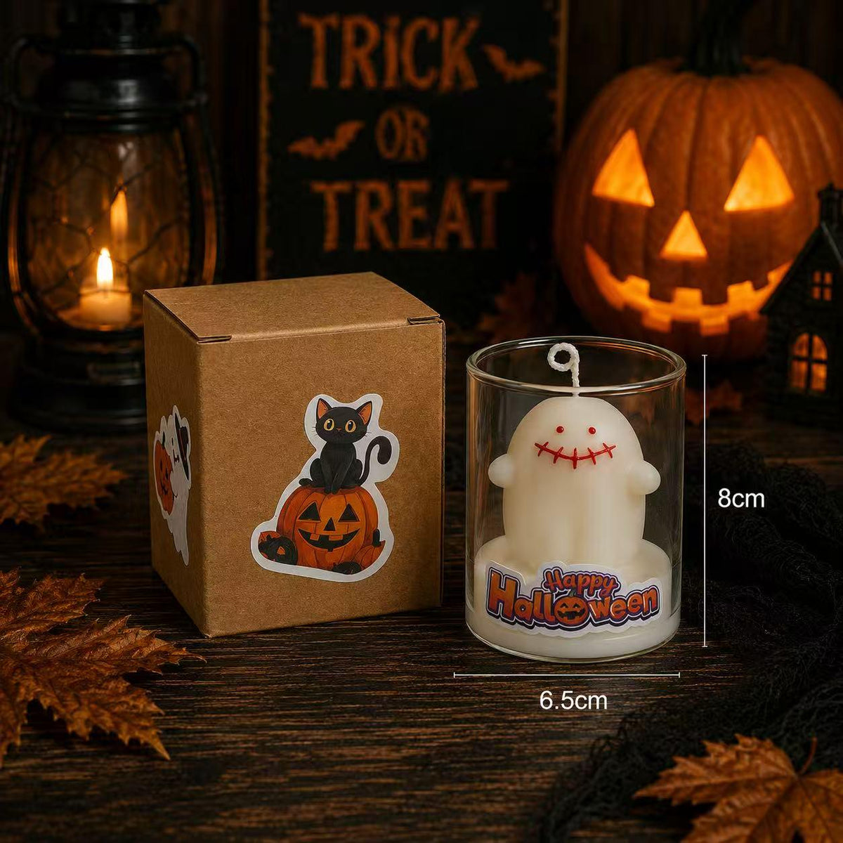 Handmade Halloween Candle, Cute Ghost Candle, Pumpkin Candle, Spooky Candle,Kawaii Halloween Decor, Scented Candle,Halloween Gift,Fall Decor