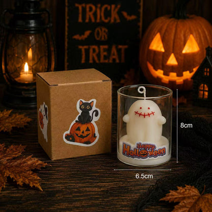 Handmade Halloween Candle, Cute Ghost Candle, Pumpkin Candle, Spooky Candle,Kawaii Halloween Decor, Scented Candle,Halloween Gift,Fall Decor