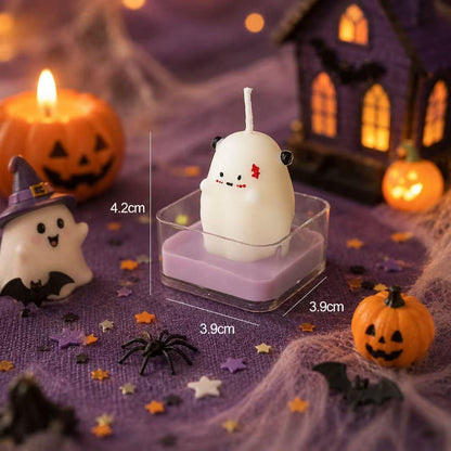 Handmade Cute Halloween Candle, Ghost Candle, Pumpkin Candle, Skull Candle, Kawaii Spooky Decor, Halloween Gift, Fall Home Decor