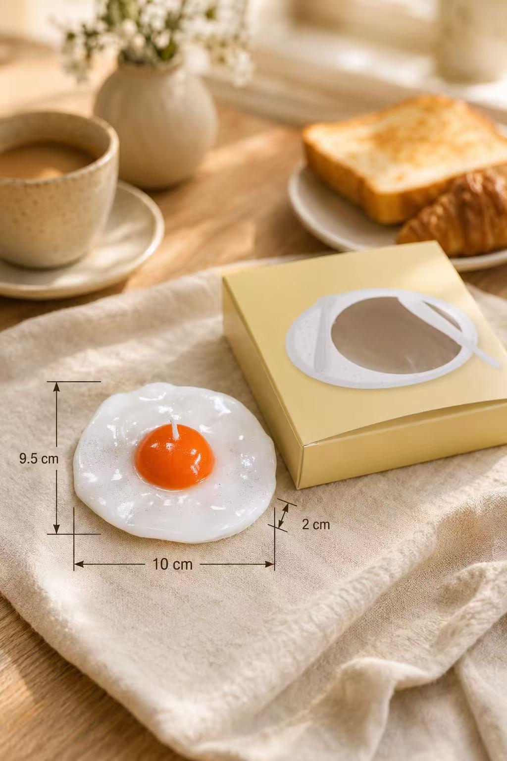 Handmade Fried Egg Candle, Realistic Food Candle,Fake Food Candle, Breakfast Candle,Cute Soy Wax Candle, Funny Kitchen Decor, Foodie Gift